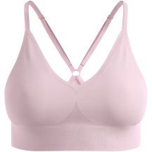 Biustonosz sportowy damski ODLO Sport bra SEAMLESS LOW - PADDED różowy