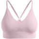Biustonosz sportowy damski ODLO Sport bra SEAMLESS LOW - PADDED różowy