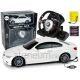 Auto Zdalnie Sterowane BMW M3 Białe Pilot Kierownica 1:18 Dźwięk Światła