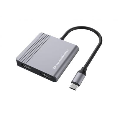 2. Conceptronic DONN13G stacja dokująca Przewodowa USB 3.2 Gen 1 (3.1 Gen 1) Type-C Szary
