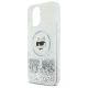 6. Etui Karl Lagerfeld Liquid Glitter Choupette Head Magsafe na iPhone 16 - przezroczyste