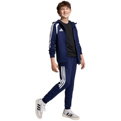 8. Bluza dla dzieci adidas Tiro 26 League Sweat Full Zip Hoodie granatowa KF3322