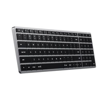 2. Satechi Slim X2 Bluetooth Backlit Keyboard - bezprzewodowa klawiatura z układem numerycznym (space gray) US
