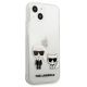 4. Etui Karl Lagerfeld Transparent Karl & Choupette na iPhone 13 mini - przezroczyste