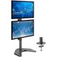 5. TECHLY PODSTAWA POD 2 MONITORY 13-27" LCD 10KG BIURKOWA PIONOWA