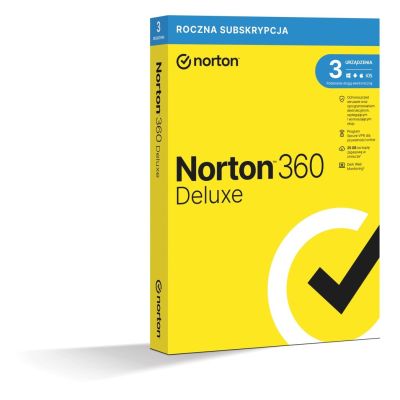 5. Norton 360 Deluxe 3D/12M BOX (NIE WYMAGA KARTY)