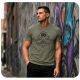 2. T-shirt męski Koszulka KHAKI bawełniana DBX Bushido
