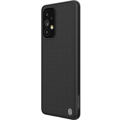 7. Nillkin Textured Case wytrzymałe wzmocnione etui z żelową ramką i nylonem na tyle Samsung Galaxy A73 czarny