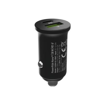 6. GREEN CELL ŁADOWARKA SAMOCHODOWA GC POWERRIDE NANO38 38W 6A 1X USB-C 1X USB-A