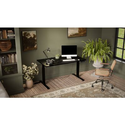 2. Biurko z elektryczną regulacją wysokości MOON LONG 150x80x72-120 czarny