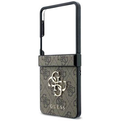 5. Etui Guess Big 4G Logo na Samsung Galaxy Z Flip 8 - brązowe