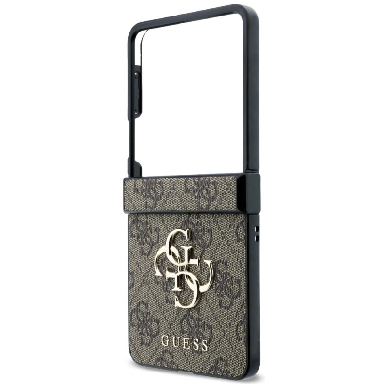 5. Etui Guess Big 4G Logo na Samsung Galaxy Z Flip 8 - brązowe