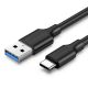 Kabel Ugreen US184 20883 USB-A 3.0 / USB-C 3A 1.5m - czarny