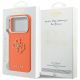 8. Etui Guess FW Resin Logo na iPhone 17 Pro - pomarańczowe