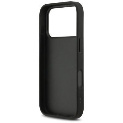 7. Etui DKNY Repeat Texture Pattern with Tonal Stripe na iPhone 17 Pro - czarne