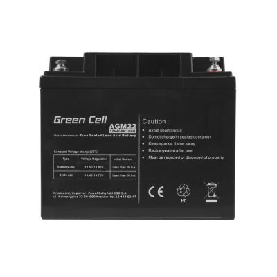 5. GREEN CELL AKUMULATOR ŻELOWY AGM22 12V 40AH