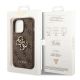 8. Etui Guess 4G Big Metal Logo na iPhone 14 Pro - brązowe
