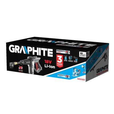 3. Graphite 58G083 podkładka ciśnieniowa Kompaktowy Bateria 170 l/h Szary