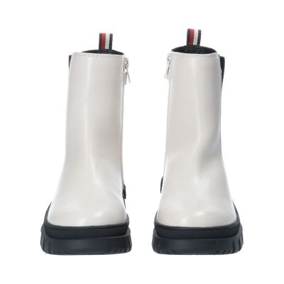 4. Botki Tommy Hilfiger Bootie Ivory T3A5-33058-1355101-101