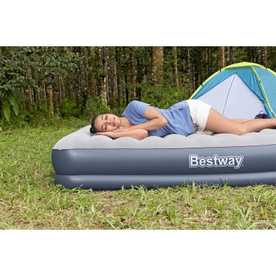 10. Bestway 6716T dmuchany materac Podwójny materac Niebieski, Szary