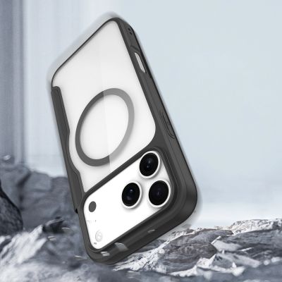 12. Etui Dux Ducis Skin X Pro na iPhone 17 Pro z portfelem, kompatybilne z MagSafe - czarne