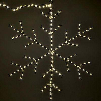 3. PŁATEK ŚNIEGU DEKORACYJNY WISZĄCY 470LED CIEPŁY BIAŁY
