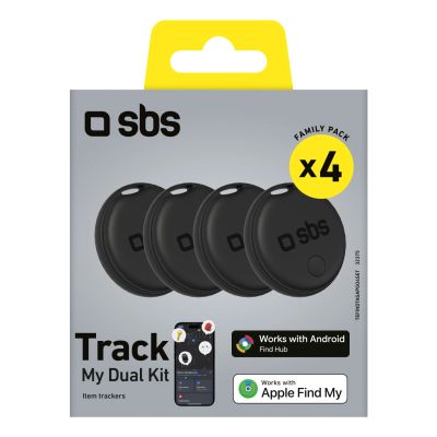 2. Lokalizator SBS uniwersalny Track My Dual zestaw 4 szt. - czarny