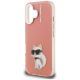 6. Etui Karl Lagerfeld IML Aquarelle Choupette & Logo na iPhone 16 - różowe