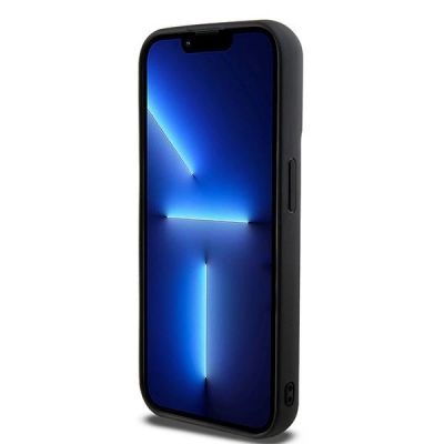 5. Etui DKNY 3D Rubber Repeat Pattern na iPhone 15 Pro - czarne