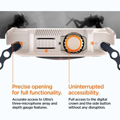 15. Etui Spigen Rugged Armor na Apple Watch Ultra 1 / 2 (49 mm) - beżowe