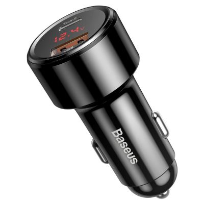 3. Ładowarka Baseus Magic Series PPS CCMLC20C-01 samochodowa 45W USB-C PD / USB-A QC - czarna