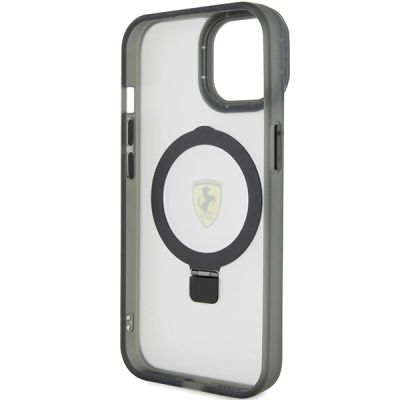 7. Etui Ferrari Ring Stand 2023 Collection MagSafe na iPhone 15 Plus / 14 Plus - czarne
