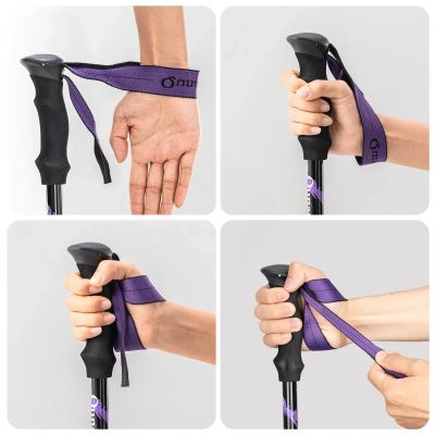 7. Kijek trekkingowy Qunature nordic walking aluminiowy 110 - 130 cm 1 szt. - fioletowy