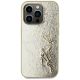 3. Etui Karl Lagerfeld Wrinkled Metal Signature na iPhone 15 Pro - złote