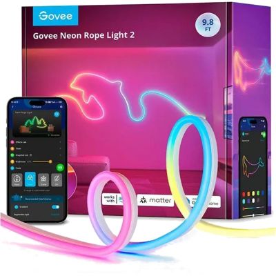 5. Govee H61D3 Neon Lights 2 3m | Oświetlenie LED | Matter, HomeKit, Google, Alexa, SmartThings