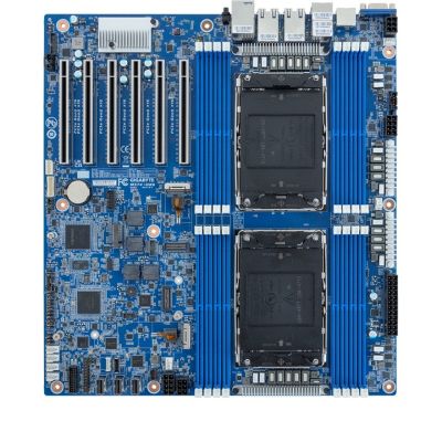 2. Płyta główna Gigabyte MS74-HB0 2x LGA4710 Intel Xeon 6 SoC (16x DIMM, 3x SlimSAS (12x SATA), 2xM.2, 2x10Gbe, 2x1Gbe, IPMI, E-ATX)
