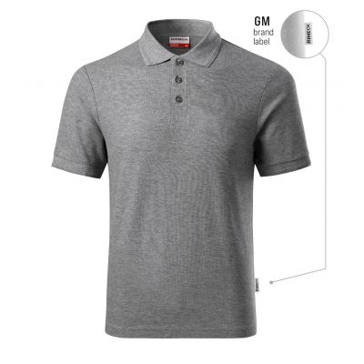 Koszulka polo męska Reserve (ciemnoszary melanż (brand label))