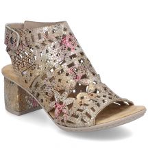 Sandały damskie zabudowane ażurowe Rieker 64780-90
