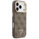 4. Etui Guess 4G PU Triangle Logo & Stand Camera Magsafe na iPhone 18 Pro / 17 Pro - brązowe