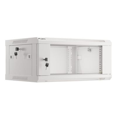 8. Lanberg WF01-6404-10S Stojak 4U Szafa wisząca Szary
