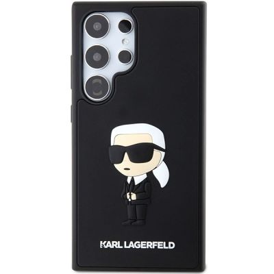 3. Etui Karl Lagerfeld 3D Rubber Ikonik na Samsung Galaxy S24 Ultra - czarne
