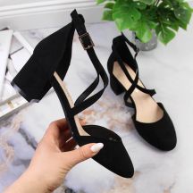 Sandały z paseczkami Sergio Leone W SK365A czarne 