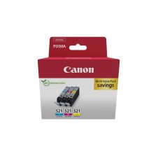 Canon 2934B015 nabój z tuszem 3 szt. Oryginalny Cyjan, Purpurowy, Żółty