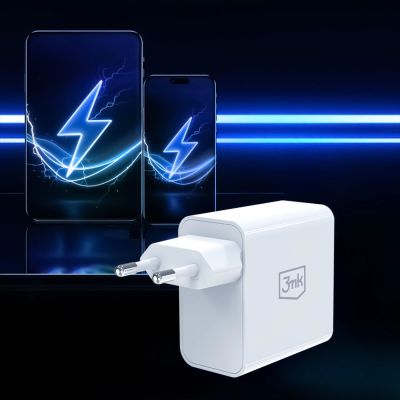 7. Ładowarka sieciowa 3mk FlowPower 45W 1A1C PD3.0 QC4+ - biała