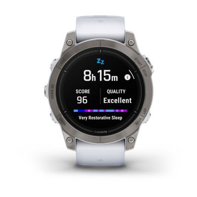 8. Zegarek sportowy Garmin Epix Pro Gen 2 Sapphire 47mm Titanium Whitestone
