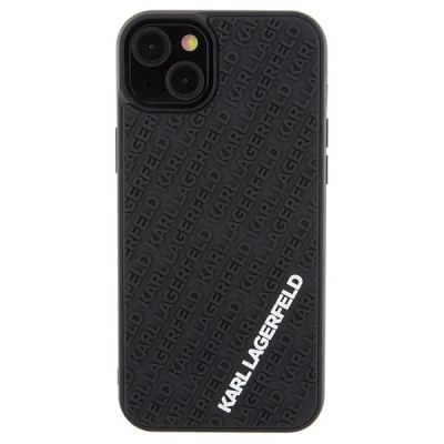 3. Etui Karl Lagerfeld 3D Rubber Multi Logo na iPhone 15 Plus - czarne
