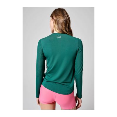 3. Koszulka CASALL Delight Crew Neck Long Sleeve zielony