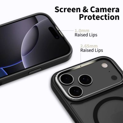 2. Etui Tech-Protect MagEdge MagSafe na iPhone 17 Pro Max - czarny mat