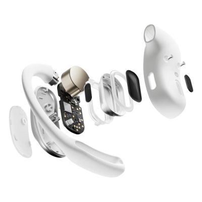 14. Słuchawki douszne bezprzewodowe Shokz OpenFit Air, white