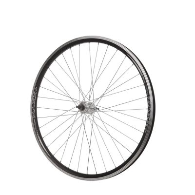 Koło 28'' tył woln. stożek O-czarna/P-srebrna